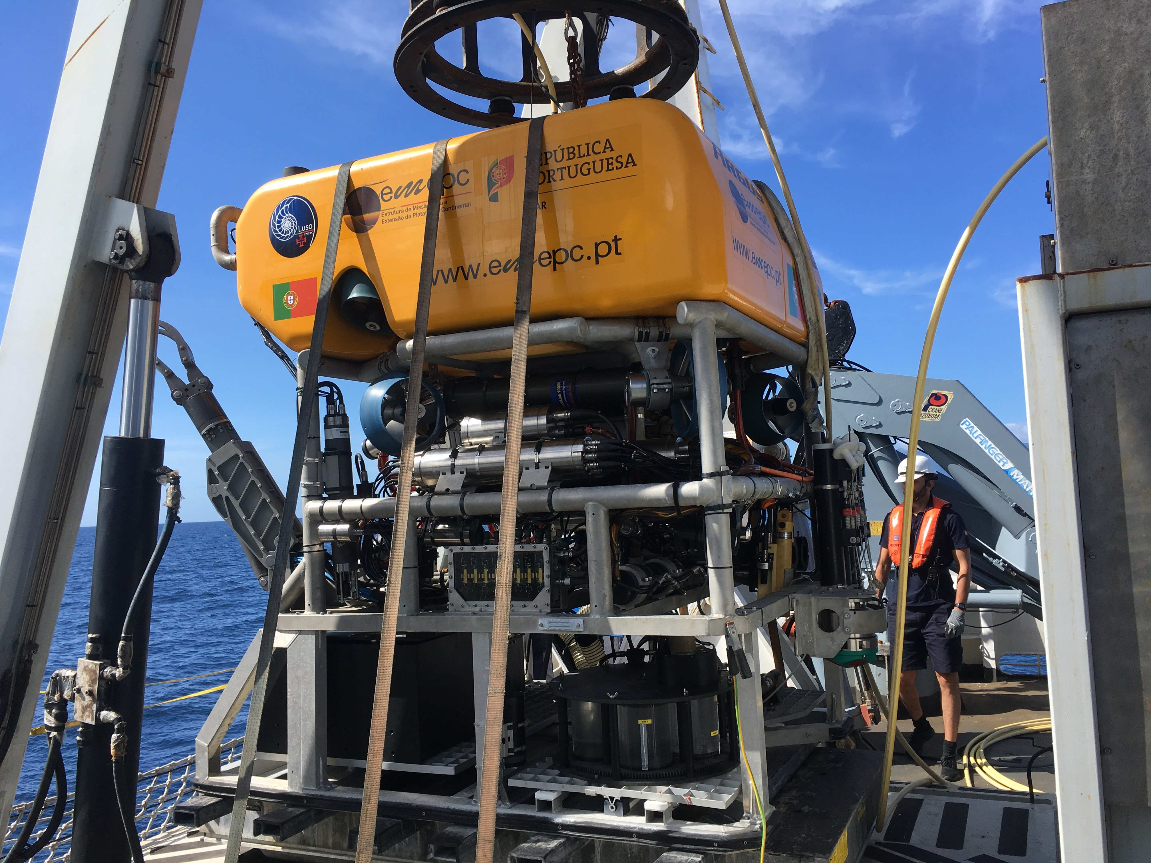 2Getting ready to explore deep sea walls south of São Jorge Island Azores T Morato