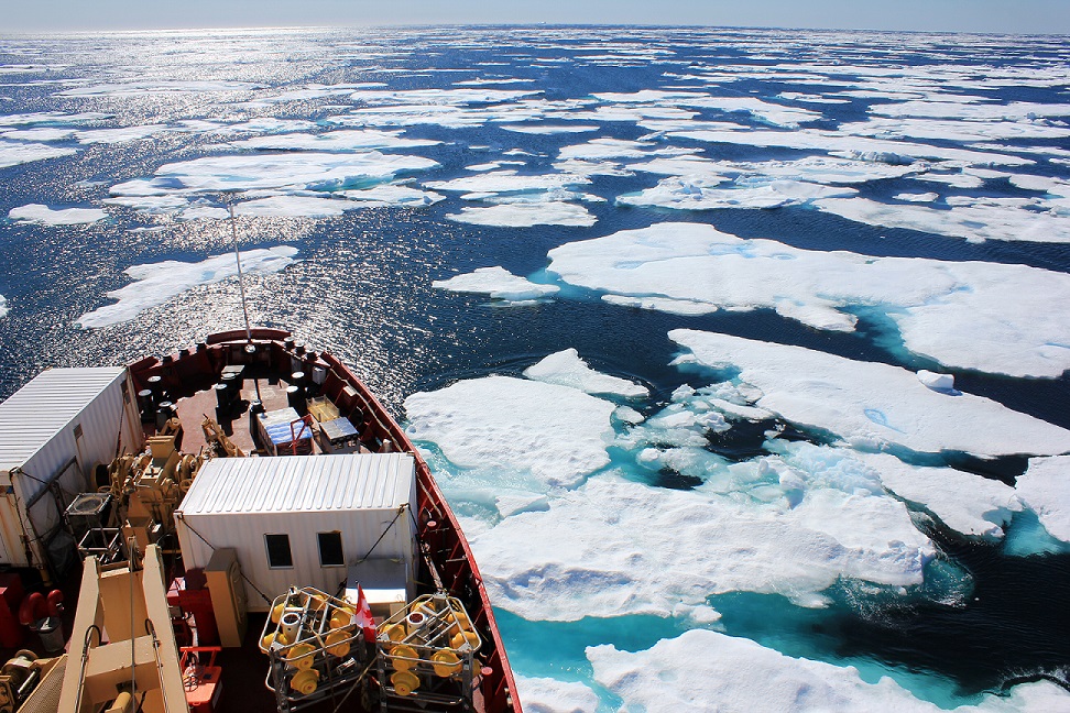CCGS Amundsen negotiating the ice floes © Sabena J Blackbird CCGS Amundsen negotiating the ice floes © Sabena J Blackbird