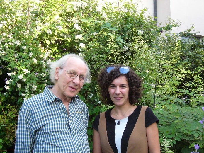 Íris Sampaio (right) with Dr. Manfred Grasshoff (left) at Senckenberg Museum, Frankfurt, Germany Image of Íris Sampaio (right) with Dr. Manfred Grasshoff (left) at Senckenberg Museum, Frankfurt, Germany